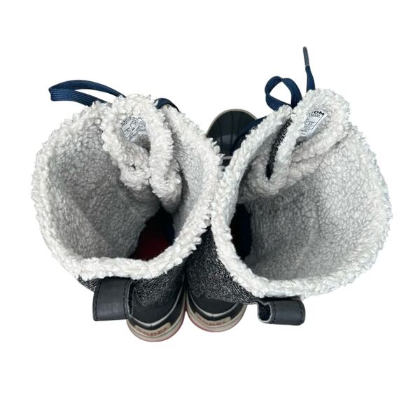 Sorel Tivoli High Lace Up Winter Boots Womens 6 Gray Waterproof Faux Fur Snow - Picture 6 of 9